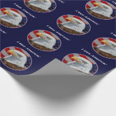 Papier Cadeau Aigle et drapeau américains (Coin)
