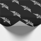 Papier Cadeau Aigle gris à deux têtes (Coin)