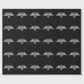 Papier Cadeau Aigle gris à deux têtes (Plat)