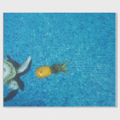 Papier Cadeau Aiguille jaune (Plat)