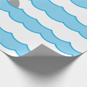 Papier Cadeau Ailerons lunatiques drôles de requin sur des (Coin)