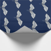 Papier Cadeau ailes bleu-gris (Coin)