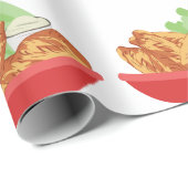 Papier Cadeau Ailes de poulet (Coin rond)