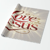Papier Cadeau Aime Jésus (Déroulé)