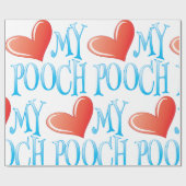 Papier Cadeau Aime mon toutou (Plat)
