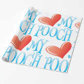 Papier Cadeau Aime mon toutou (Déroulé)
