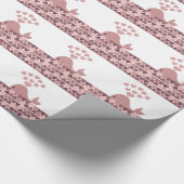 Papier Cadeau Aimer baleine rose (Coin)