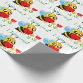 Papier Cadeau Aimer Bee (Coin)