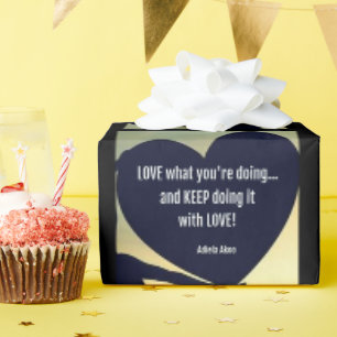 Papier Cadeau AIMER ce que vous faites envelopper cadeau - Adiel
