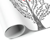 Papier Cadeau Aimer l'arbre (Coin rond)