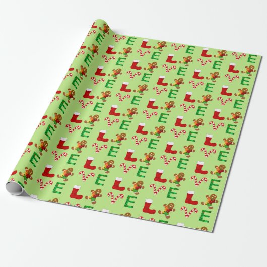 Papier Cadeau Aimer l'autisme Noël (Déroulé)