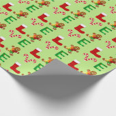 Papier Cadeau Aimer l'autisme Noël (Coin)