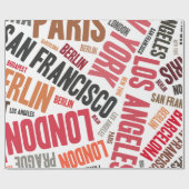 Papier Cadeau Aimer voyager (Plat)