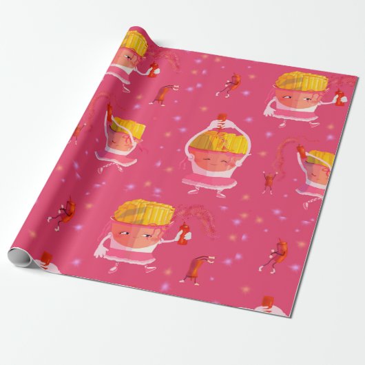 Papier Cadeau Aimez le ketchup (Déroulé)