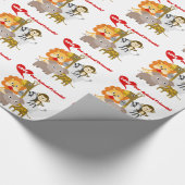 Papier Cadeau Aimez nos amis animaux (Coin)