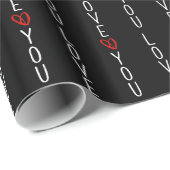 Papier Cadeau Aimez vos coeurs (Coin rond)