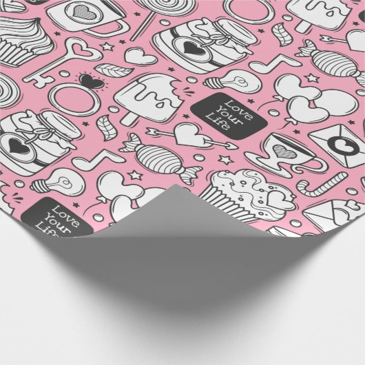 Papier Cadeau Aimez votre vie (Coin)