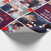 Papier Cadeau Aimez-vous à la lune et dos photo papier d'emballa (Coin)