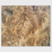 Papier Cadeau Airedale Hair Wrapping Paper (Plat)