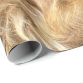 Papier Cadeau Airedale Hair Wrapping Paper (Coin rond)