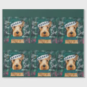 Papier Cadeau Airedale Terrier (Plat)