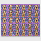 Papier Cadeau Airedale Terrier (Plat)