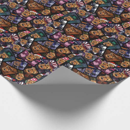 PAPIER CADEAU AIREDALE TERRIER (Coin)