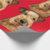 PAPIER CADEAU AIREDALE TERRIER (Coin)