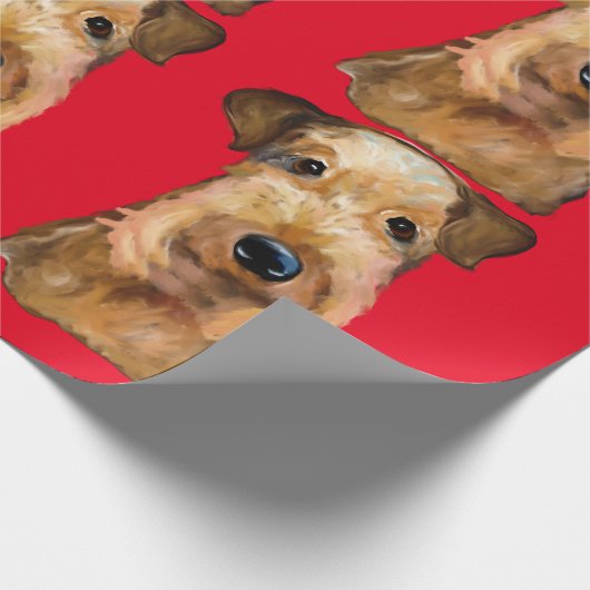 PAPIER CADEAU AIREDALE TERRIER (Coin)