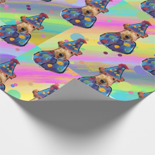 PAPIER CADEAU AIREDALE TERRIER (Coin)