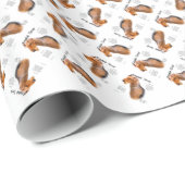 Papier Cadeau Airedale Terrier Histoire (Coin rond)