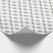 Papier Cadeau Airedale Terrier Noel (Coin)