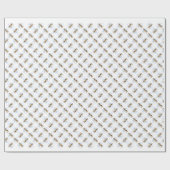 Papier Cadeau Airedale Terrier Noel (Plat)