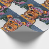 Papier Cadeau Airedale Terriers (Coin)