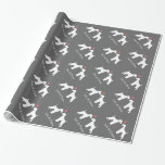 Papier Cadeau Airedale Terriers Mariage avec texte personnalisé<br><div class="desc">Design Amoureux des chiens original. Customisez avec votre propre texte. Idéal pour les cadeaux de mariage !</div>
