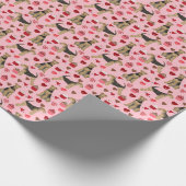 Papier Cadeau Airedale Valentines enveloppant du papier (Coin)