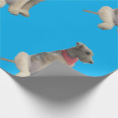 Papier Cadeau Airedale Wrapping Paper Blue (Coin)