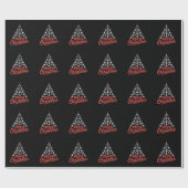 Papier Cadeau Airplane Christmas Tree Pilot (Plat)