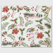 Papier Cadeau Ajouter le logo de l'entreprise Fêtes des employés (Plat)