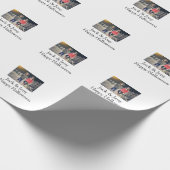 Papier Cadeau ajouter nom photo texte Halloween enfant fille gar (Coin)