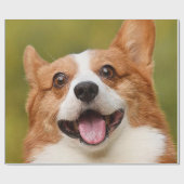 Papier Cadeau Ajouter photo de chien personnalisé Customisé (Plat)