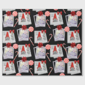 Papier Cadeau Ajouter Un Cadeau Photo Carré De Père Noël (Plat)