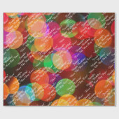 Papier Cadeau Ajouter un nom et votre message Joyeux anniversair (Plat)