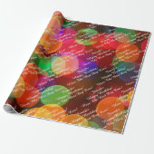 Papier Cadeau Ajouter un nom et votre message Joyeux anniversair (Déroulé)