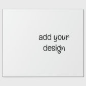 Papier Cadeau ajouter votre conception (Plat)