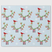 Papier Cadeau Ajouter Votre Image/Logo Reindeer Antlers Noël (Plat)