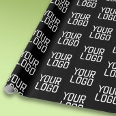 Papier Cadeau Ajouter votre logo Répéter Motif Modèle modifiable