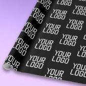 Papier Cadeau Ajouter votre logo Répéter Motif Modèle modifiable