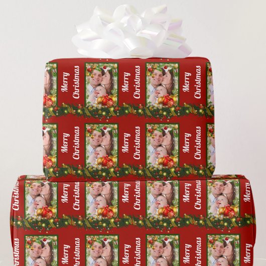 Papier Cadeau Ajouter votre Noël PHOTO