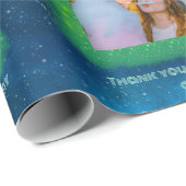 Papier Cadeau Ajouter Votre Photo Papier Galaxy Gratuit (Coin rond)